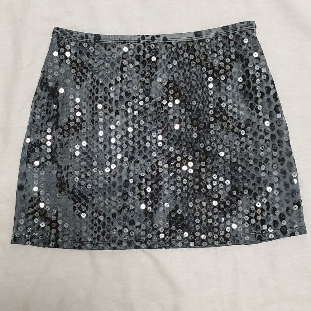 EXPRESS Sequined Mini Skirt, XS
